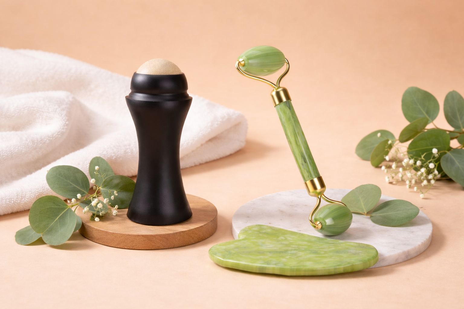 Rolling Ball Visage Anti-Sébum + Roller Jade Anti-Cernes