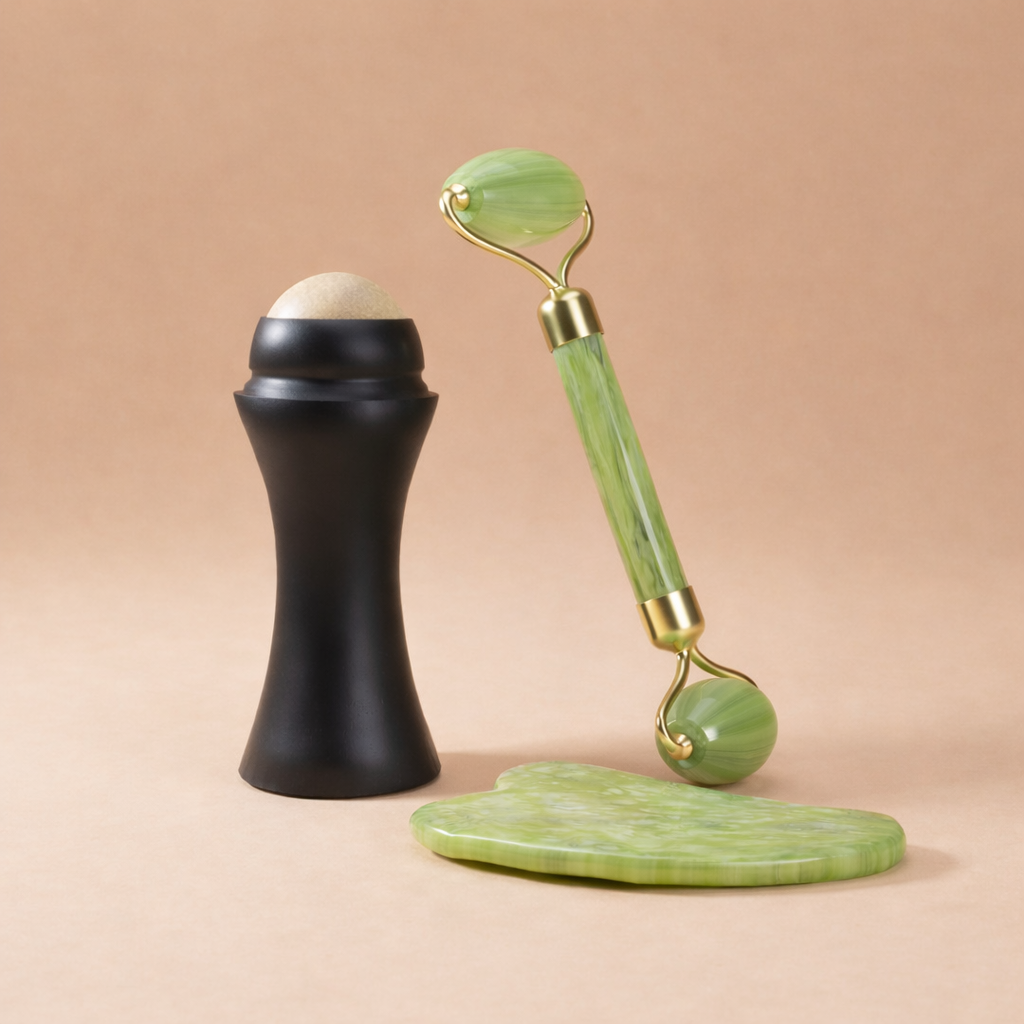 Rolling Ball Visage Anti-Sébum + Roller Jade Anti-Cernes